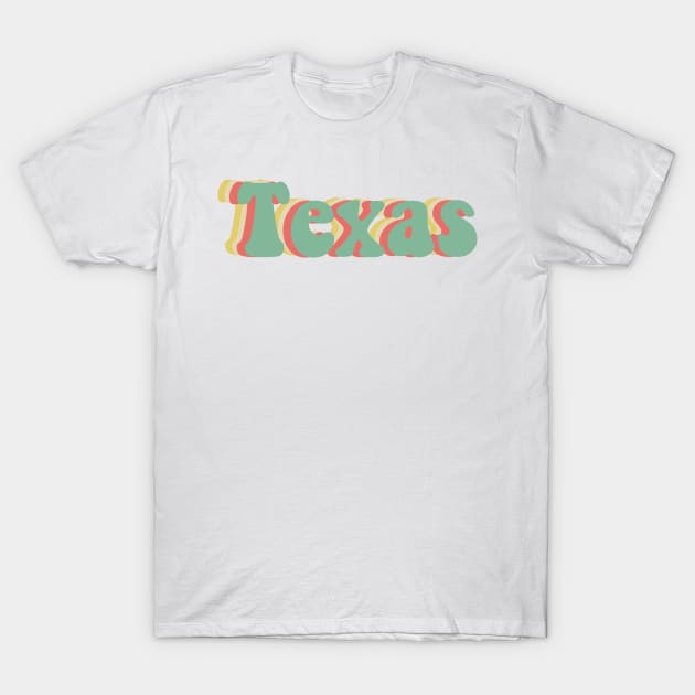 Texas 70's T-Shirt by JuliesDesigns